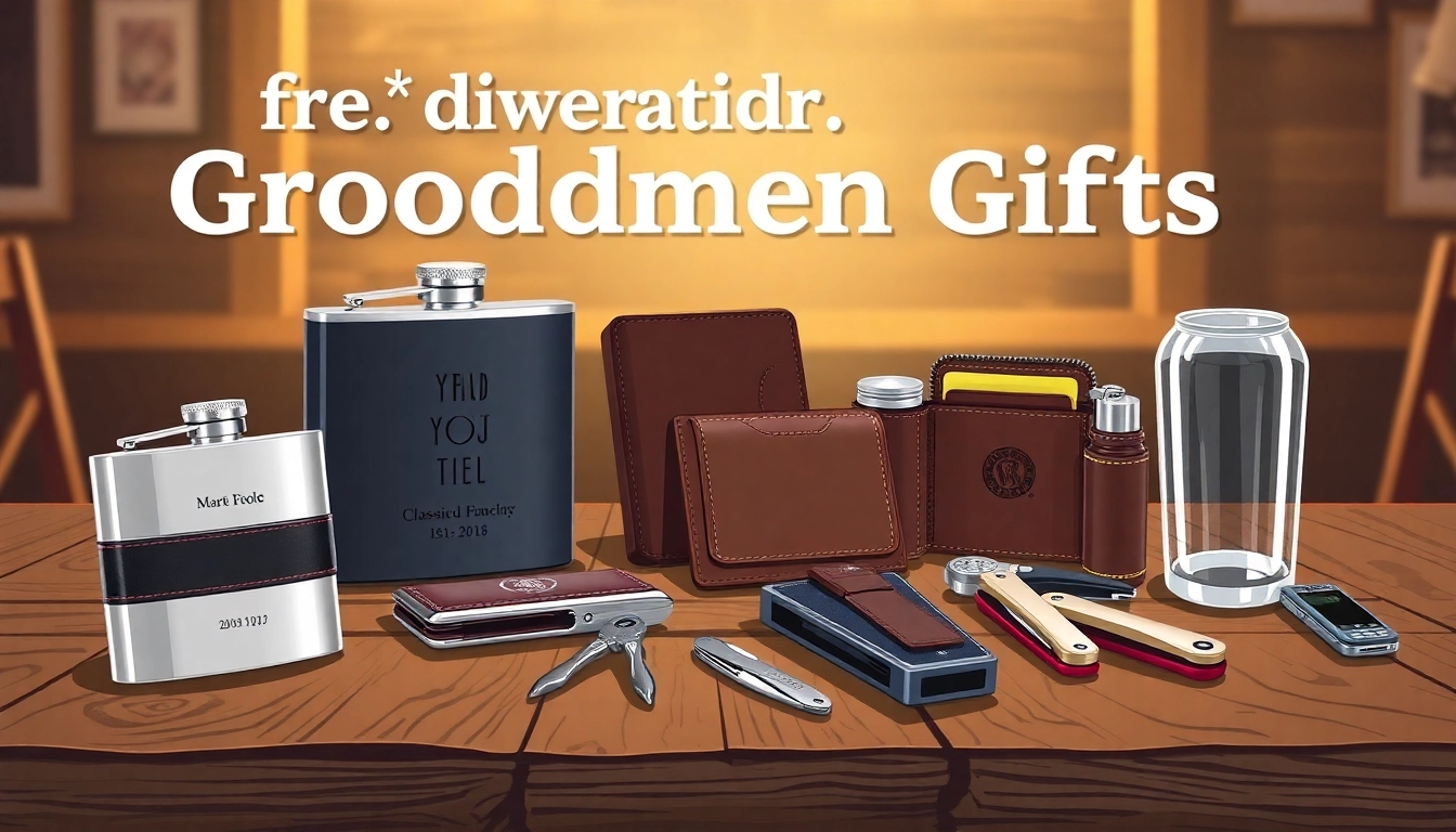 Browse creative cheap groomsmen gifts like personalized flasks and classic wallets for your wedding.