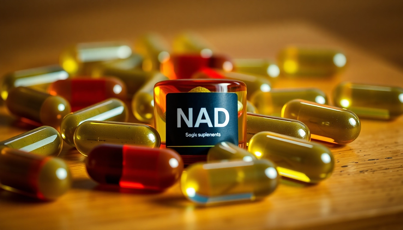 Boost energy and wellness with NAD Supplement capsules in natural setting.