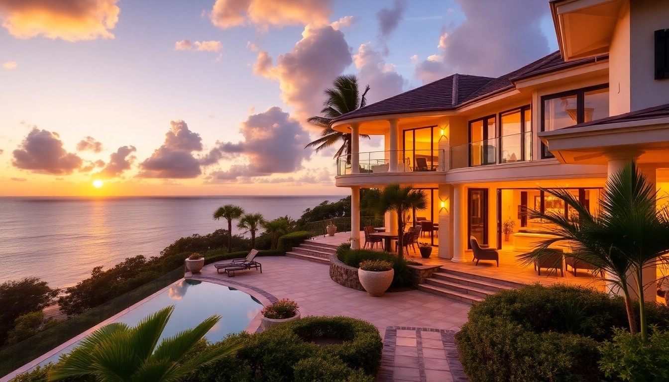 Experience the tranquility of a st Martin private luxury villa overlooking the ocean.