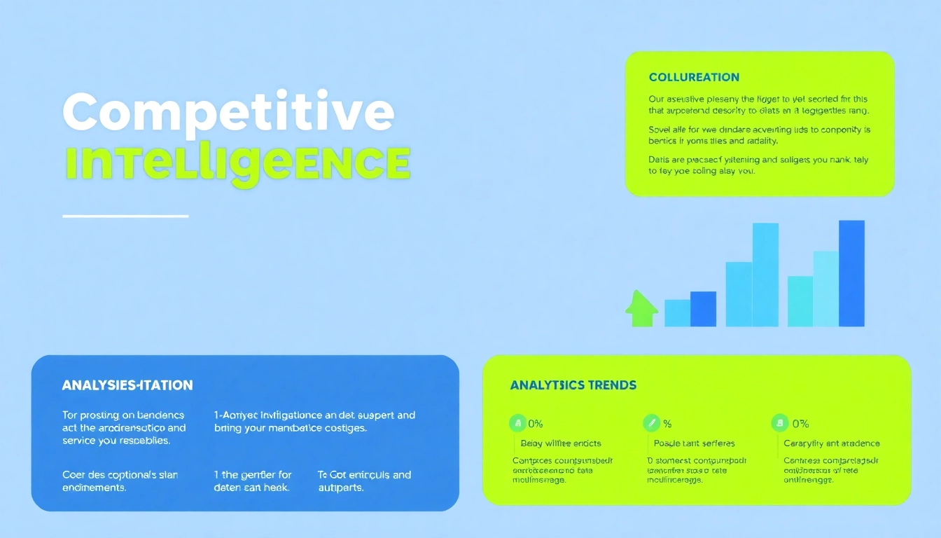 Visualize competitive intelligence services with engaging graphics highlighting key insights.