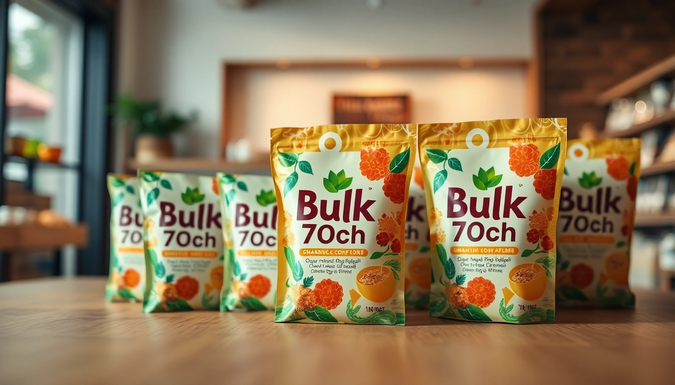 Explore Bulk 7oh products with vibrant packaging emphasizing natural ingredients and quality.