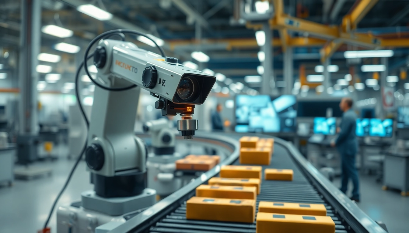 Machine vision technology powering automated inspections in a modern industrial setting.