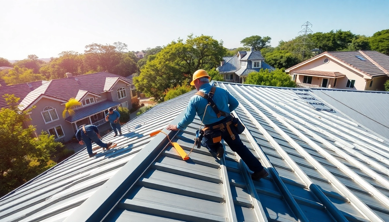 Get expert metal roofing installation Austin showcased by skilled roofers on stylish homes.