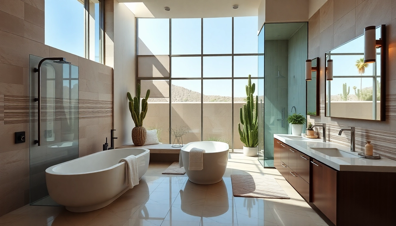 Transform your space with expert Bathroom remodeling Palm Springs, featuring a chic modern design.