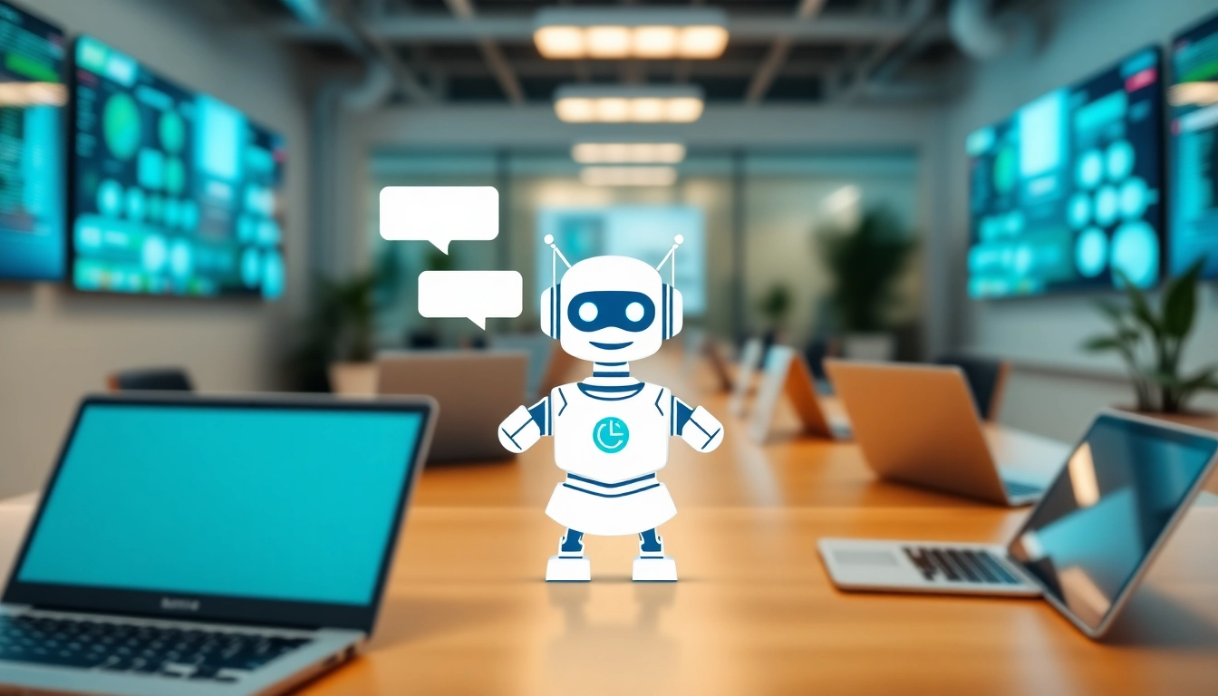 Engaging chatgpt bot for website displayed on a digital platform with vibrant colors.