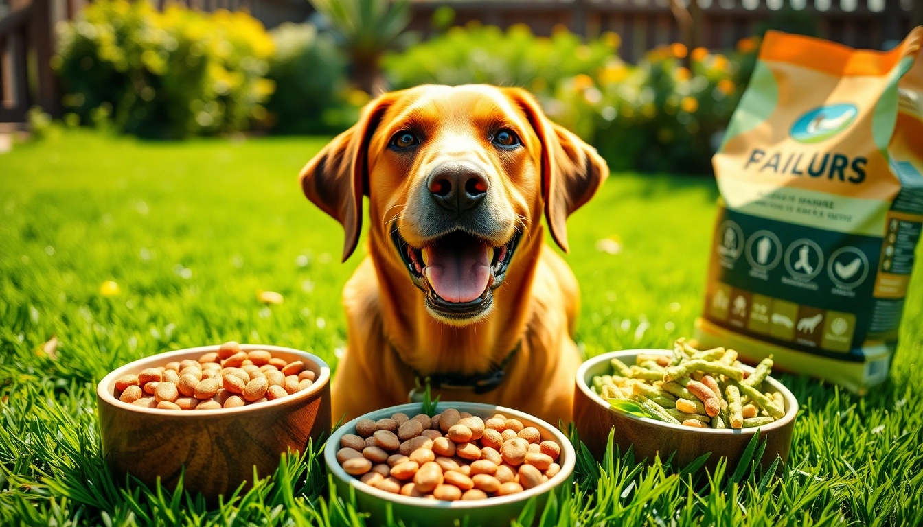 Showcase of dr marty pet food canada with a happy Labrador retrieving a bowl of premium pet food outdoors.