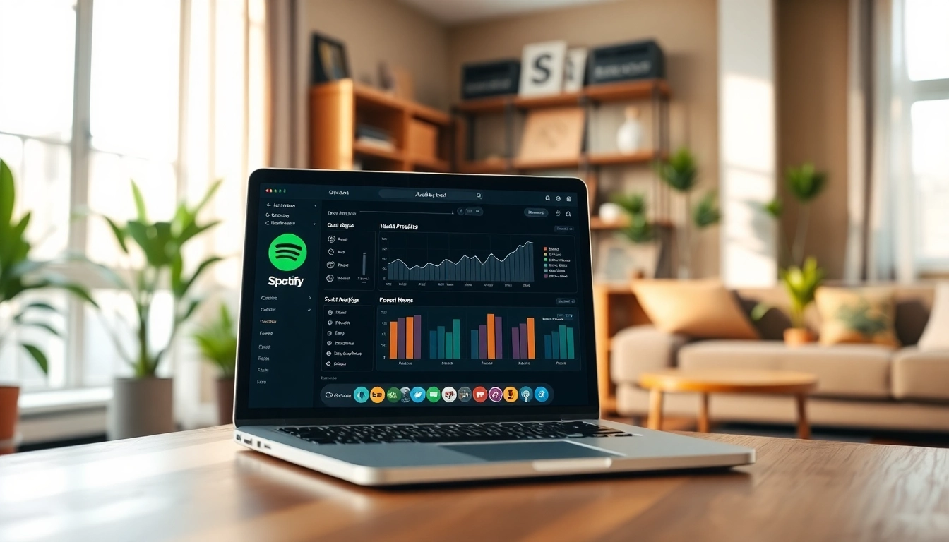 Boost your music career with Spotify promotion insights from a marketing expert at their modern workspace.
