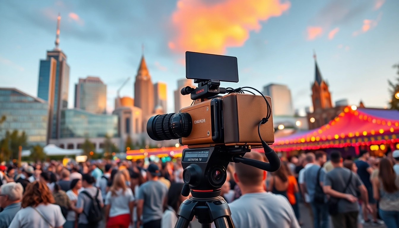 Engaging Edmonton videographer capturing lively cultural events in the city skyline.
