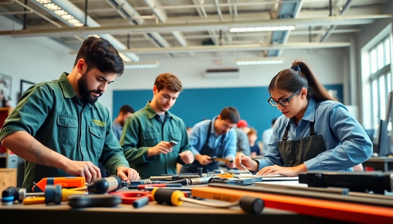 Students honing skills at a trade school Tennessee focused on technical training and career readiness.