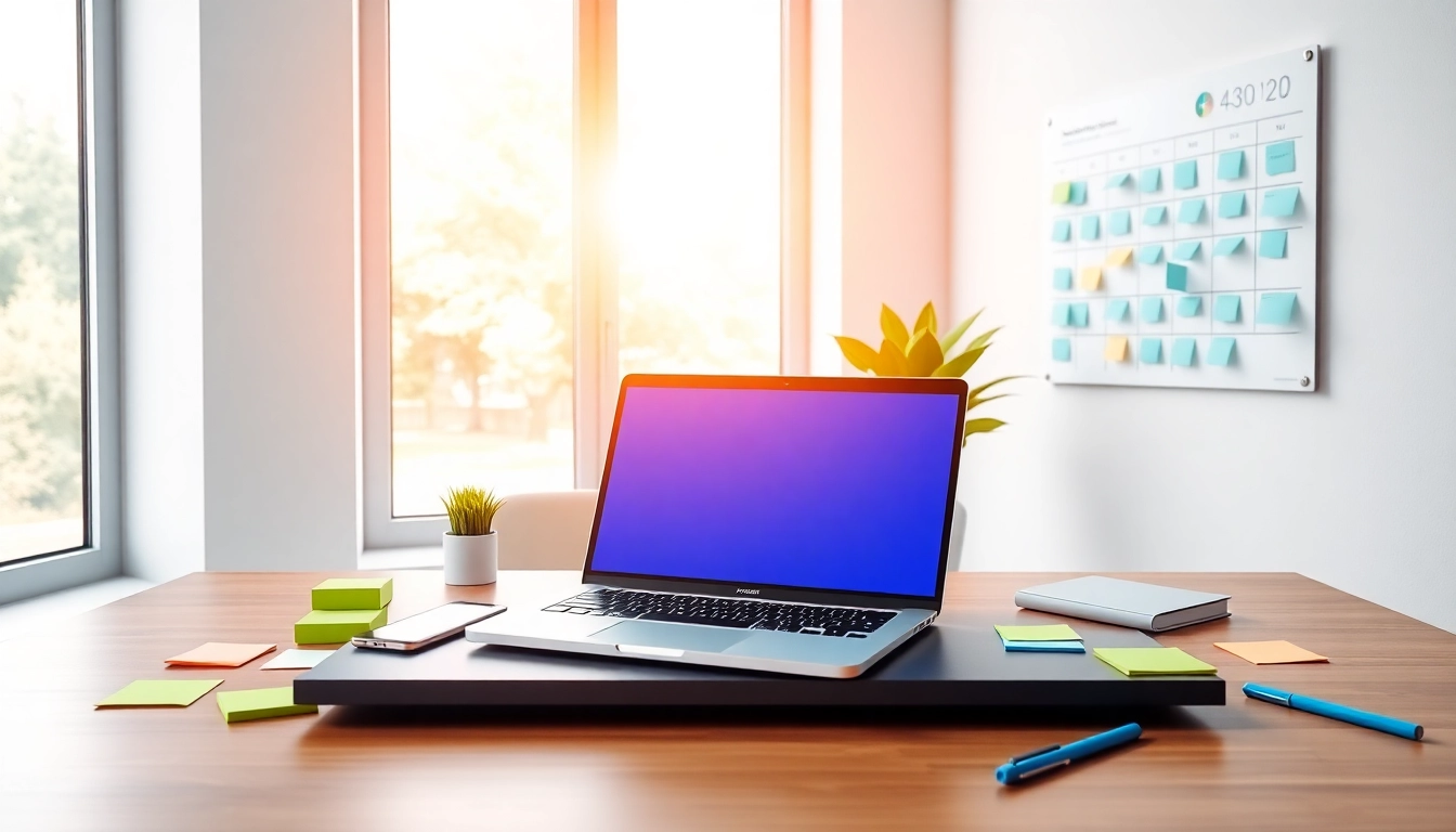 Enhance productivity with all in one business software tools in a modern workspace.