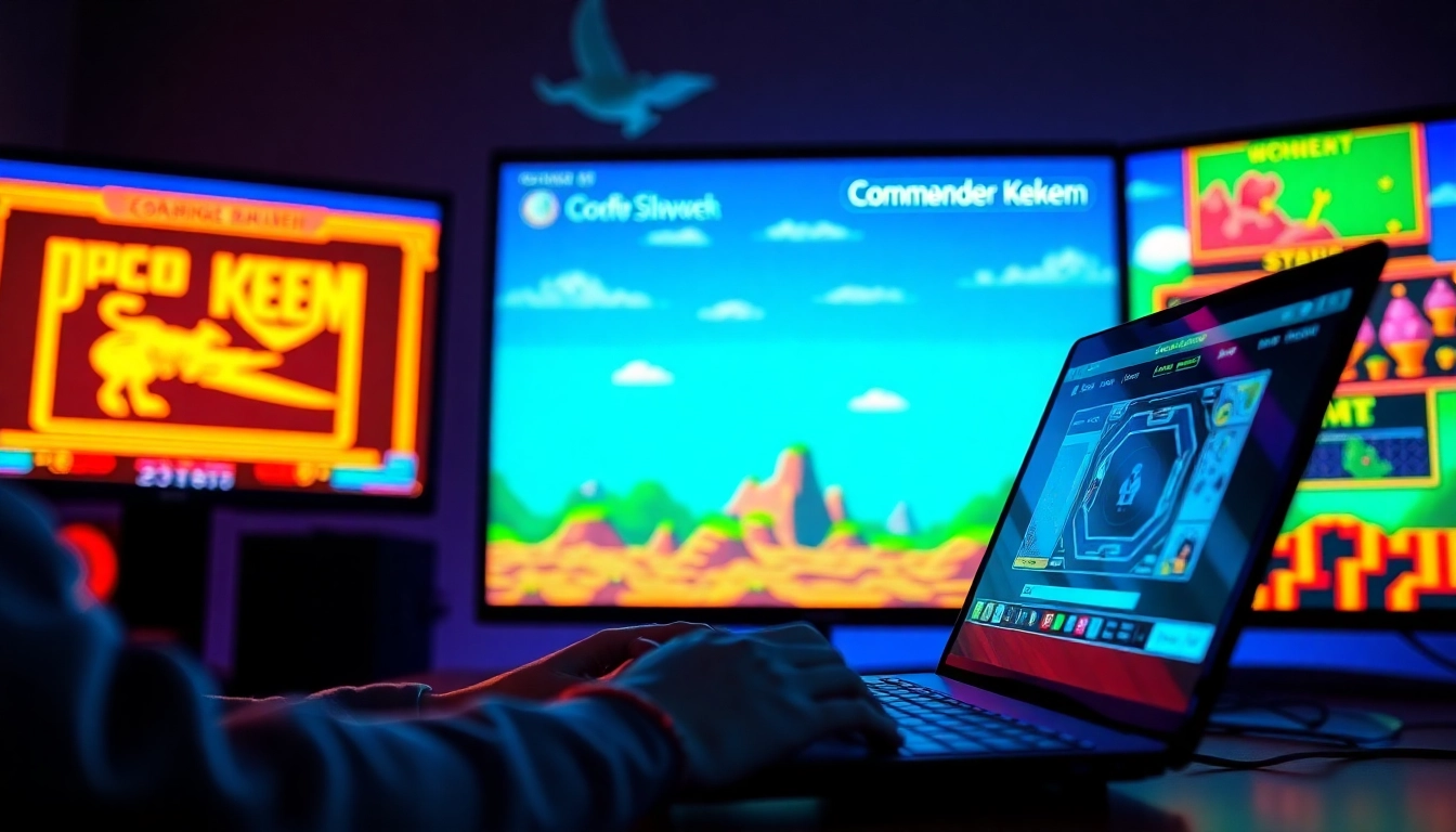 Experience dos games online with vibrant gaming scenes capturing retro classics.