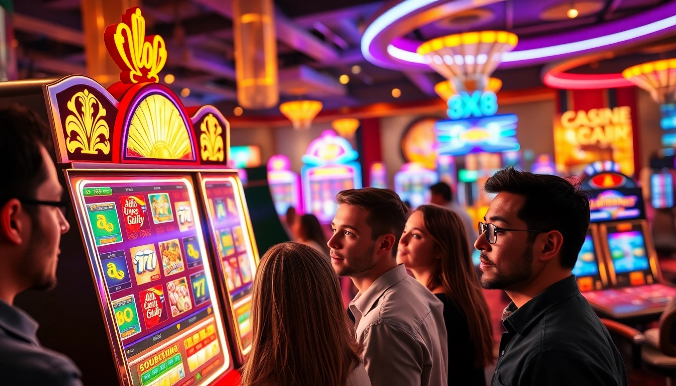 Menang besar di bos88 slot dengan pemain bersemangat di kasino.