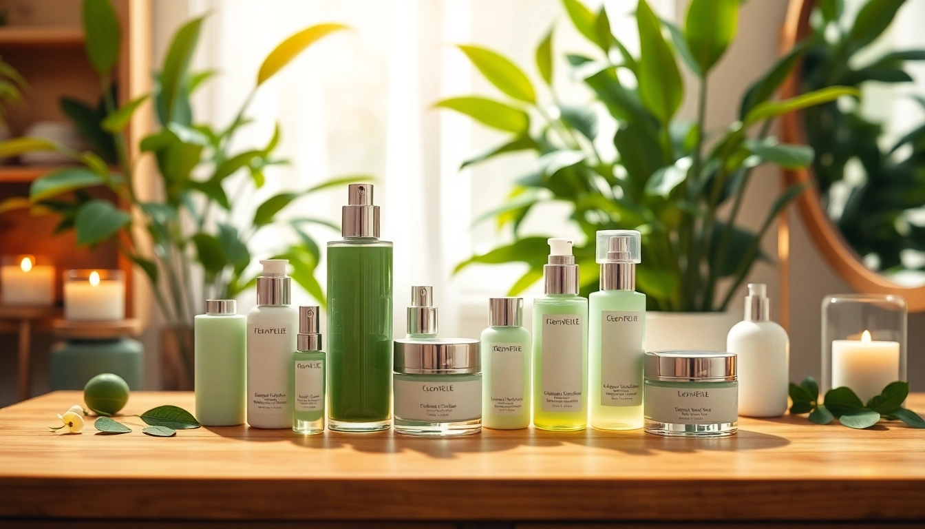 Showcase of beauty products featured at https://cosmeticsarenas.com on a stylish vanity