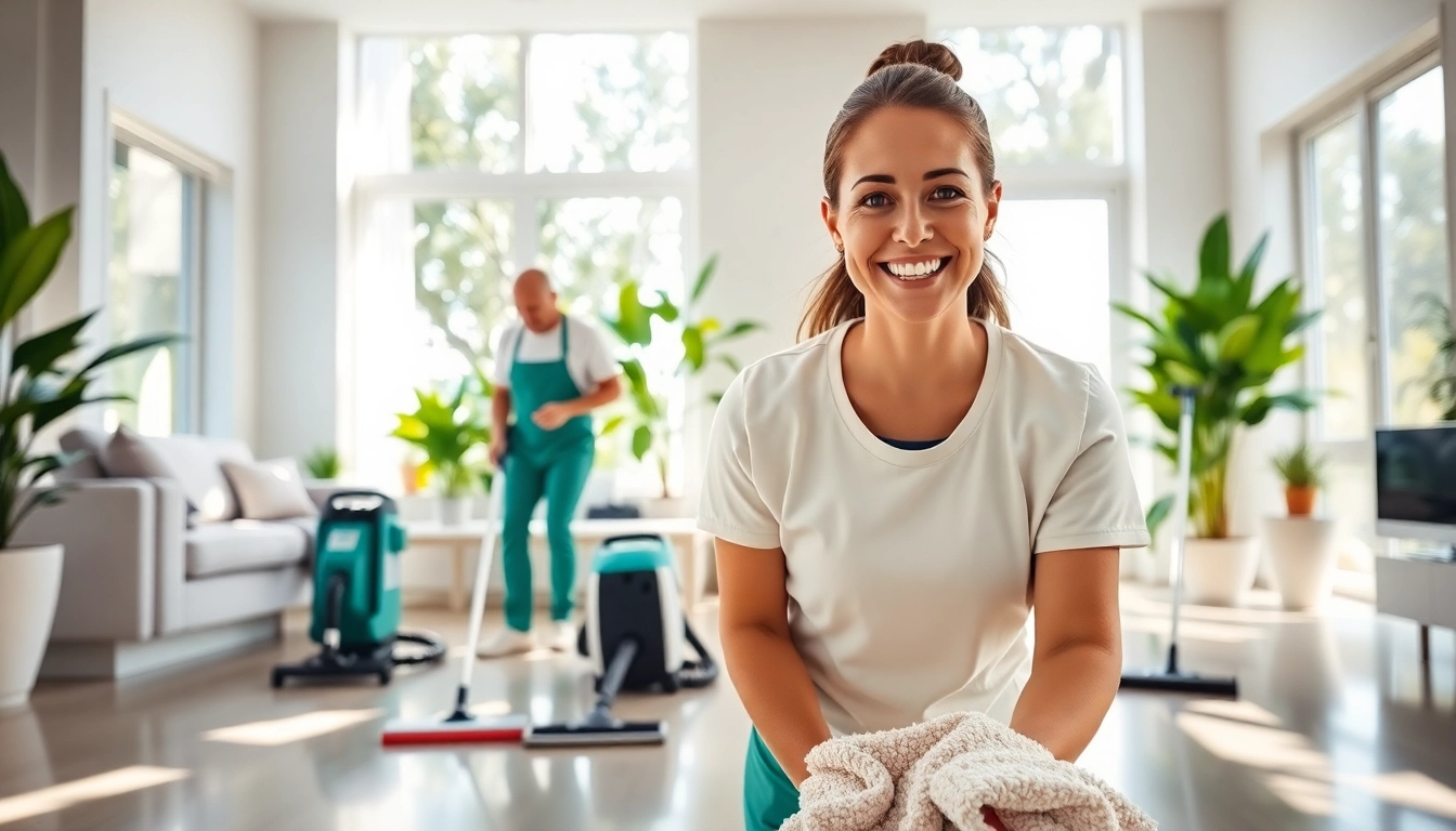 Efficient bond cleaning brisbane team showcasing thorough cleaning in a modern home.
