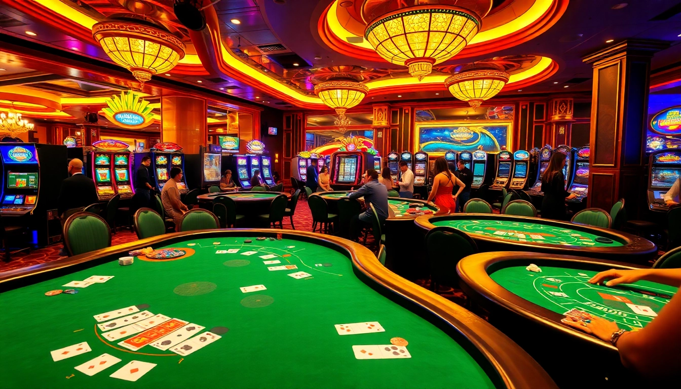 Jouer au meilleur casino en ligne France avec des machines à sous colorées et des tables de jeu captivantes.