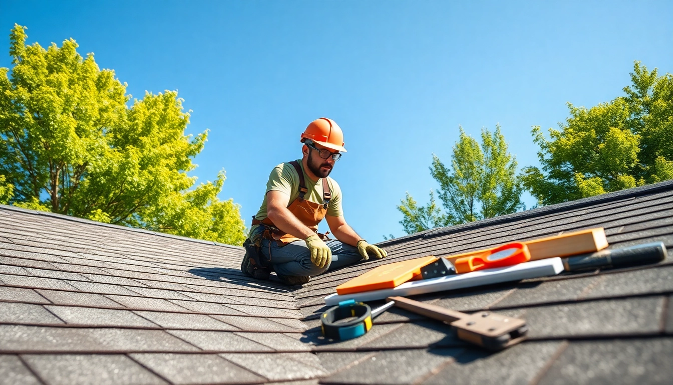 Expert roof repair process in Vancouver, WA, showcasing skilled craftsmanship and tools.