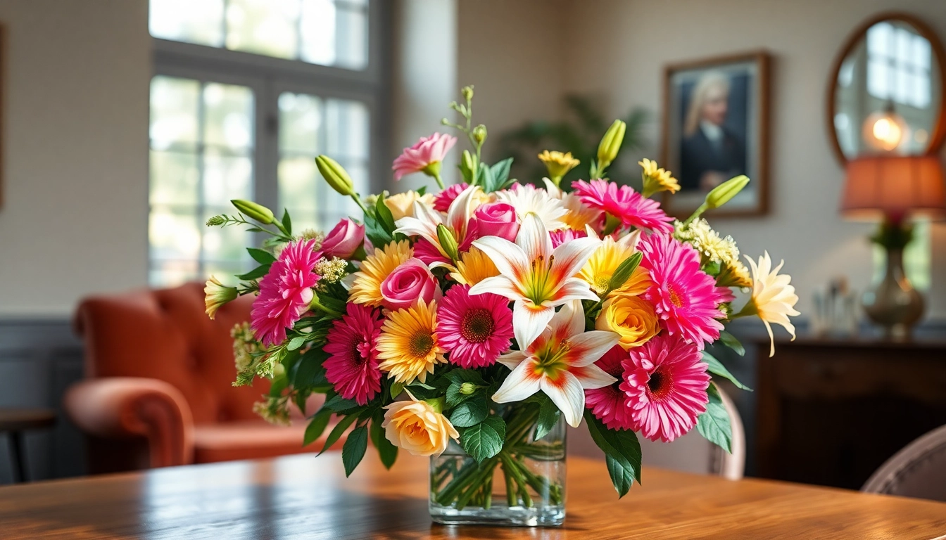 Deliver stunning arrangements with Flower Delivery Doreen showcasing colorful blooms in a cozy setting.