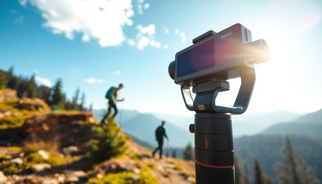 Capture stunning footage with a gimbal camera​ providing exceptional stabilization on hiking trails.