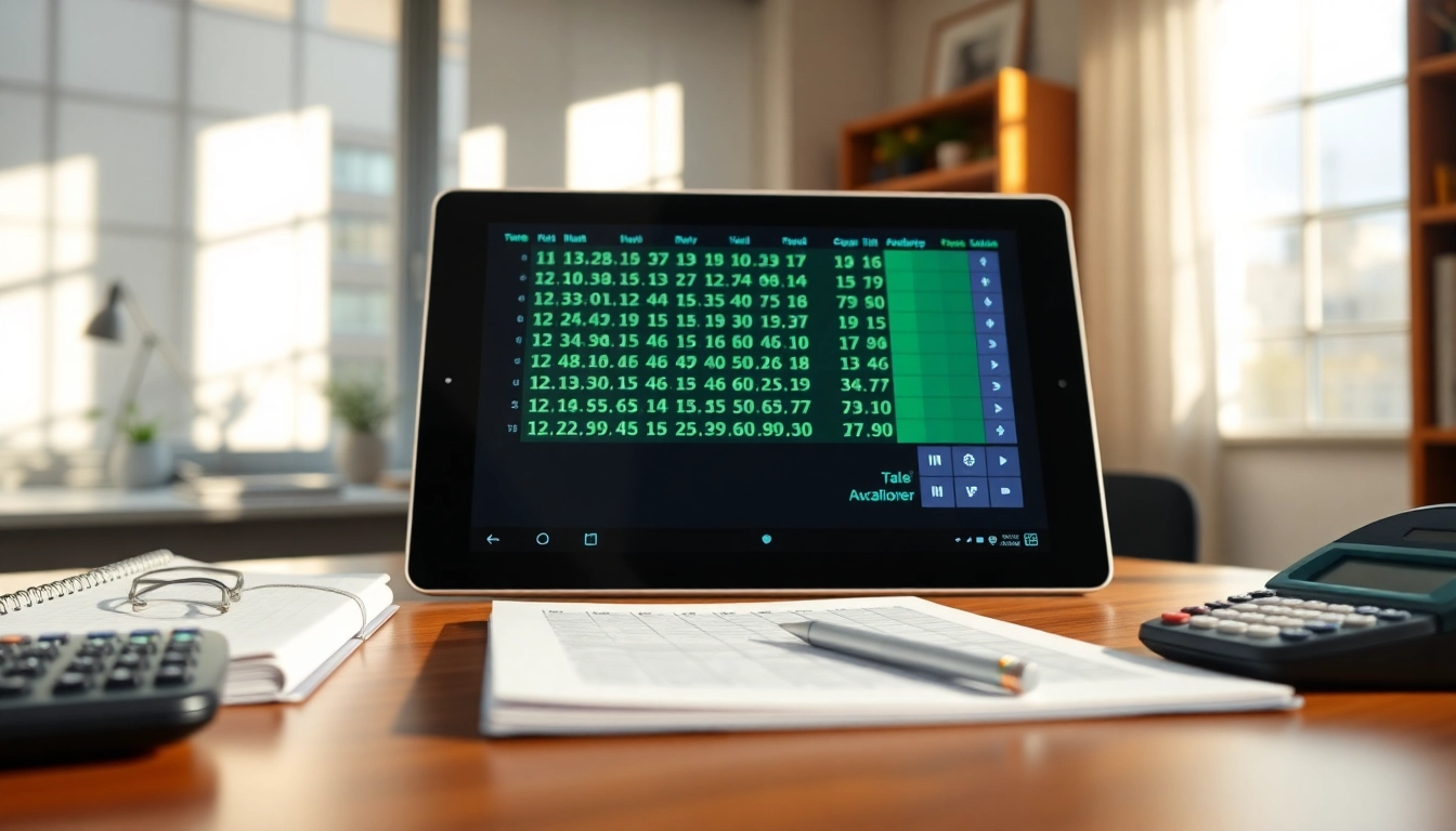 Interactive Matrix Calculator interface enabling complex calculations with a sleek design.