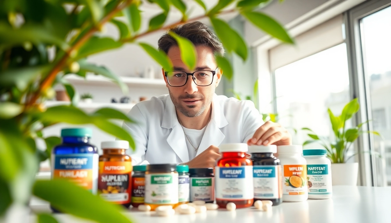 Assessing the safety of fat burning supplements in a modern lab with vibrant health themes.