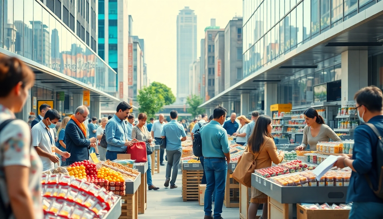 Engaging scene of Jirle Marketplace for sellers & Buyers showcasing diverse transactions.
