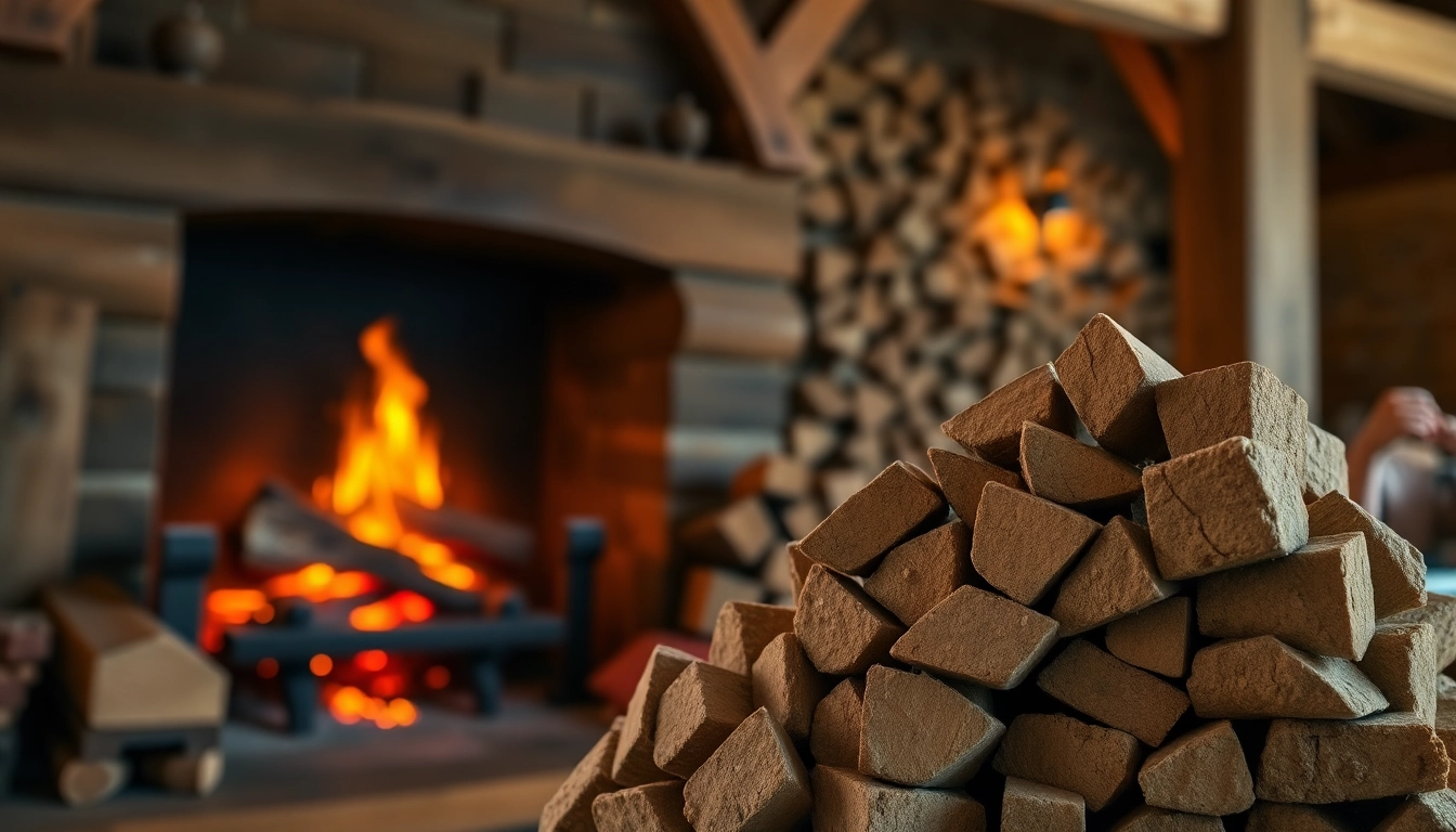 Ruf oak briquettes wholesale stacked for sale, providing high-quality eco-friendly fuel options.