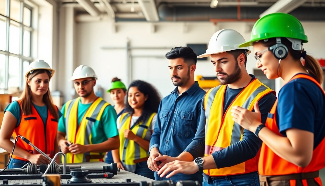 Trade schools Oahu feature students actively learning vocational skills with instructors.